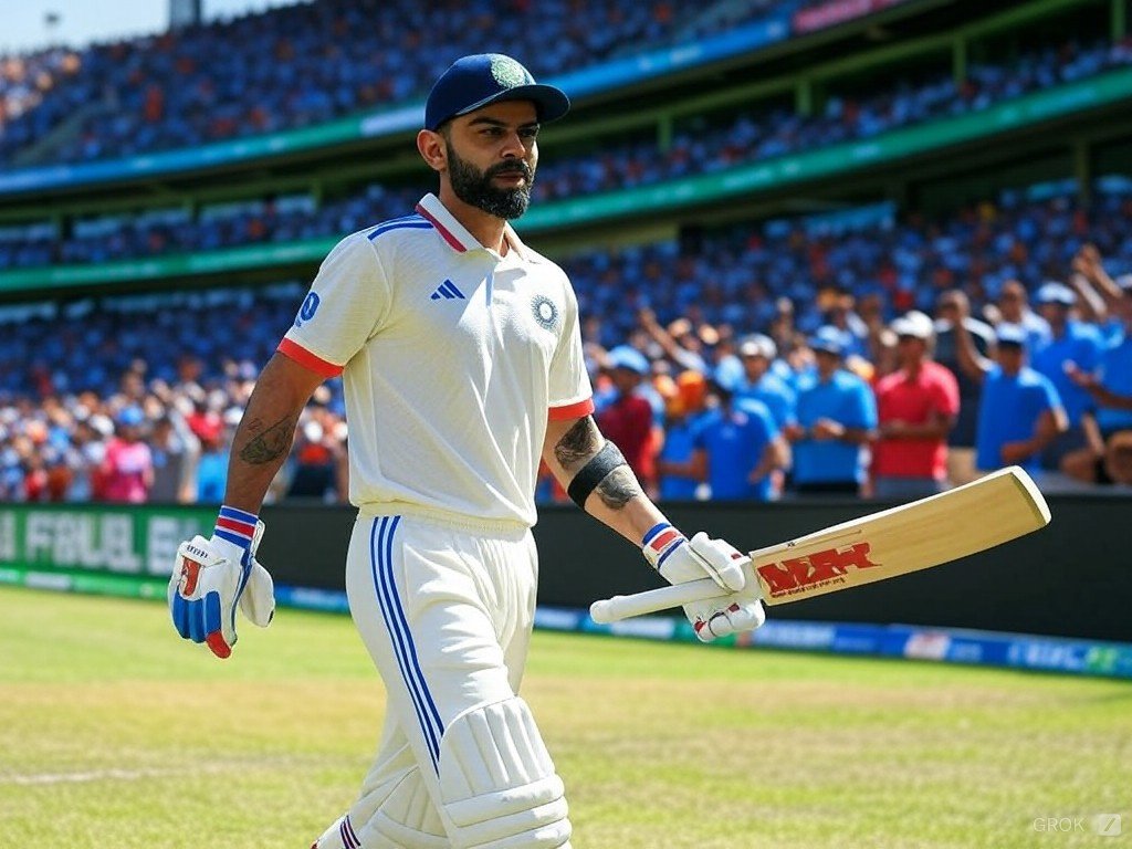 VishalSaini69's tweet photo. 🎄🏏 Boxing Day Test at the MCG: The stage is set, the crowd is roaring, and all eyes are on The King! 👑
Virat Kohli has always been a man for the big occasion, and Melbourne loves him back! Will we witness another masterclass from the GOAT in the iconic Boxing Day Test? 🐐🔥 
#BoxingDayTest #ViratKohli #KingKohli #MCGVibes #Cricket #TestCricket #GOAT #IndianCricket #MelbourneTest #RunMachine