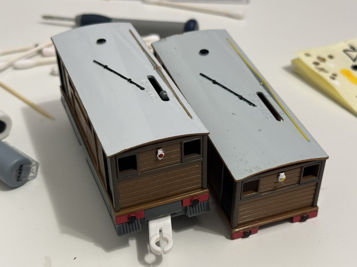 PlarailThomas's tweet image. Custom Plarail choby 🤎 #plarail #Trackmaster #TTTE