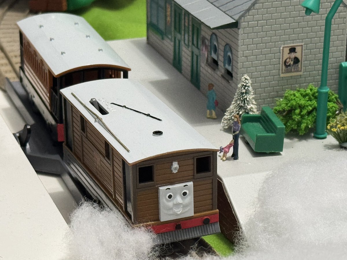 PlarailThomas's tweet image. Custom Plarail choby 🤎 #plarail #Trackmaster #TTTE