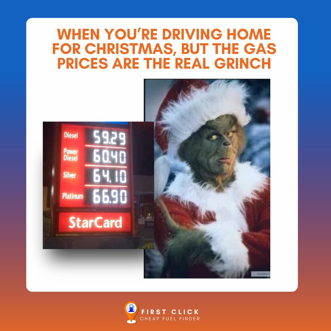firstclick_ph's tweet image. Don’t let high prices steal your Christmas spirit. Save on fuel and stay merry! 🎄🎅  #phtraffic #gas #diesel