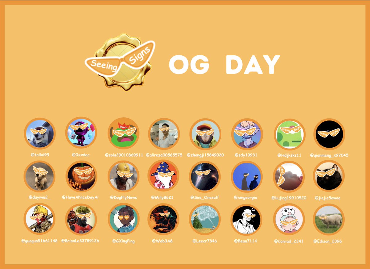 0xzoe_im's tweet photo. Orange Dynasty Memory-Sign OG Day https://t.co/zDMJi3A7c4