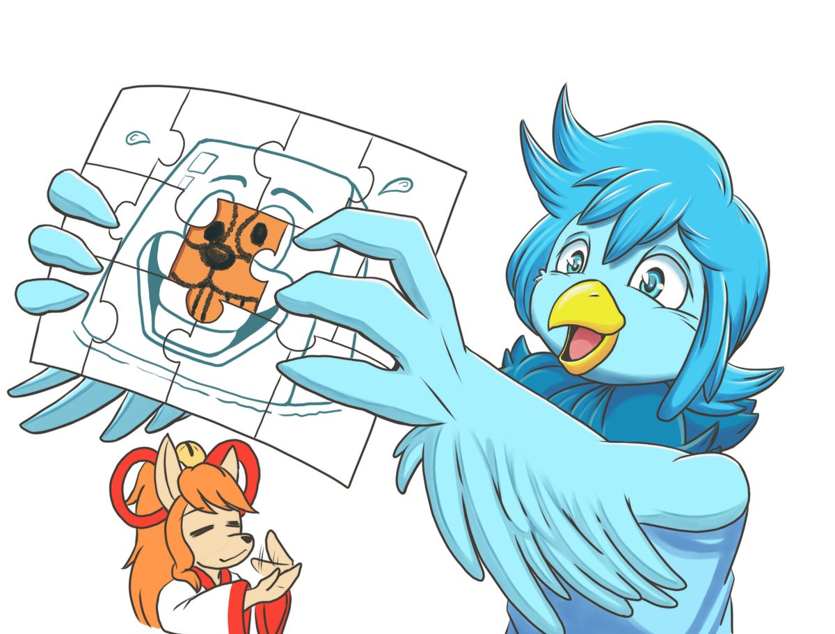 RedBladedRonin's tweet photo. Martlet: Look everyone! I fixed the Puzzle!!
Ceroba: ...That you did.

#undertaleyellowfanart #underttaleyellow #martlet #Ceroba https://t.co/d5UPocilze