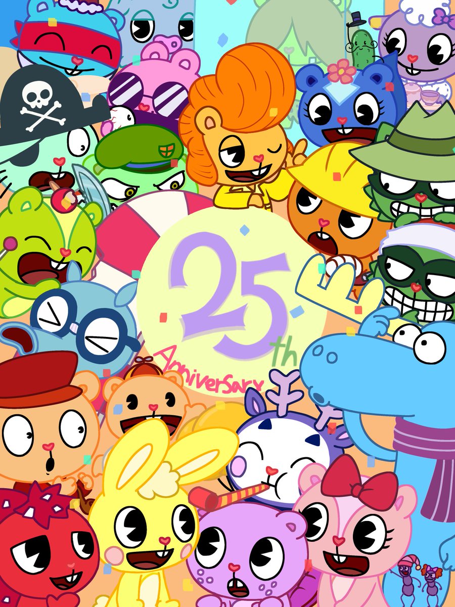 25周年おめでとうございます🎊
#HTF #Happytreefriends #ハッピーツリーフレンズ