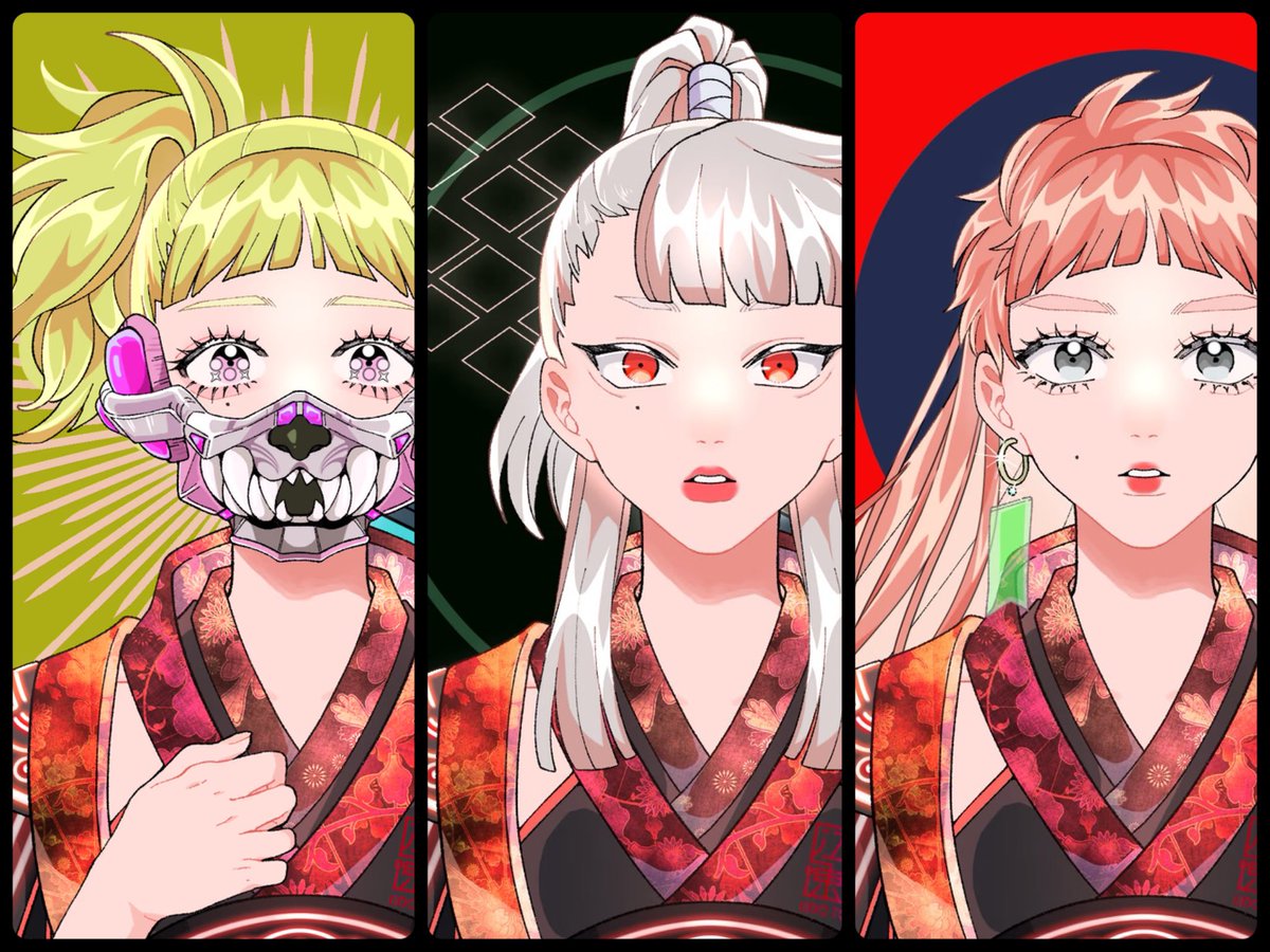 知らない間にホルダークエストの⭐️が10個貯まったとのことで、かわいいお侍ちゃんをいただきました！ありがとうございます✨
ステキなクリスマスプレゼント💛
お侍ちゃん3人娘になったよ！
#IRIDO