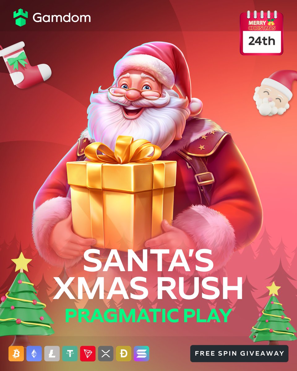 Day 24 – Reveal 2: 🎅 Santa’s Xmas Rush

Santa’s got spins for you! 🎄

🎁 100 spins ($1) for 10 winners. 

- 💚 + 🔄 + Tag a friend + Drop your userID

#GamdoMerryXmas