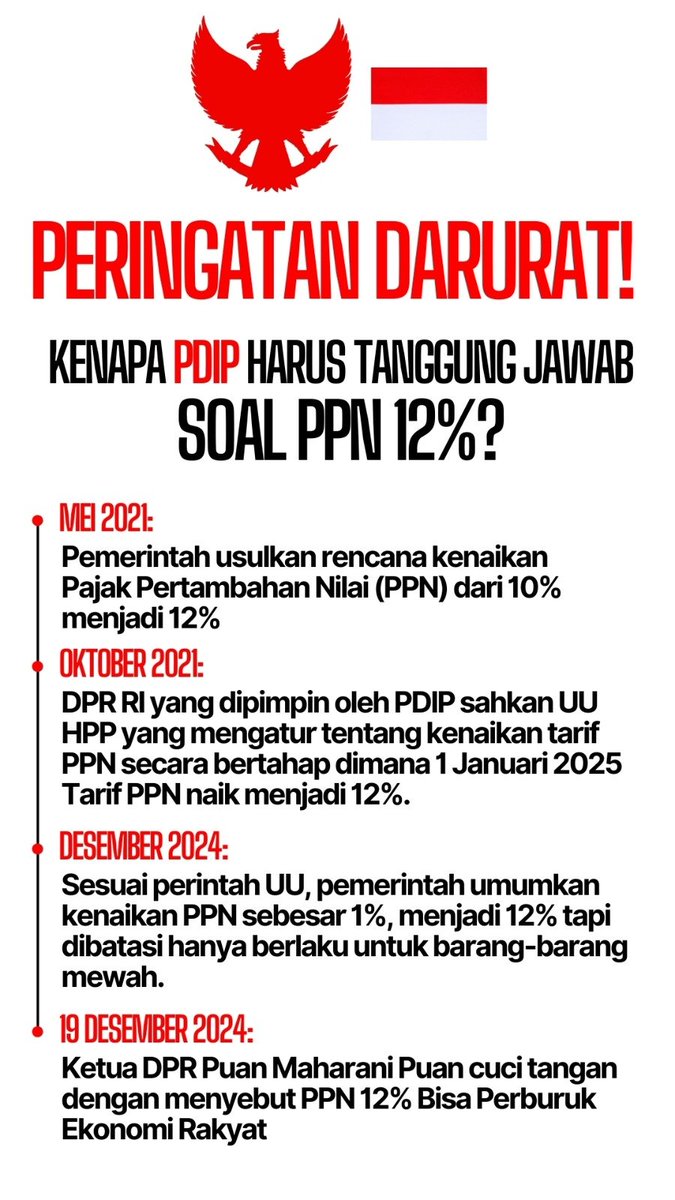 vale46ska's tweet photo. PDI-P Jangan Plin-Plan Gitu Dong!!

Perjalanan PPN 12%: Dulu Direstui, Kini Dikritisi PDIP
#DaruratAduDomba

https://t.co/0DeKTcrCzd https://t.co/1aKbotUehS