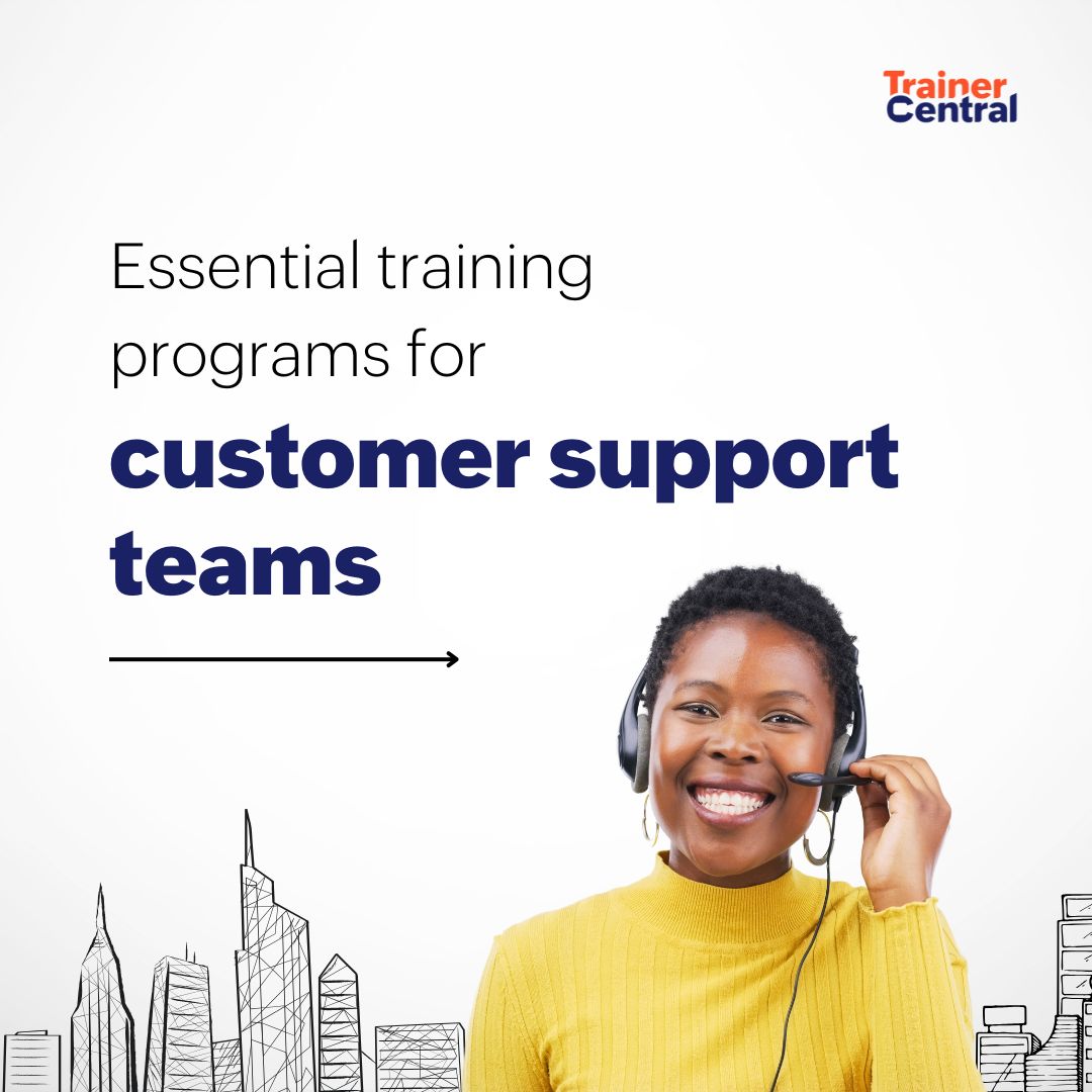 Trainer_Central's tweet photo. Customer support teams are the backbone of customer satisfaction. Empower them with these essential skills that can make all the difference.

#CustomerSupport #CustomerSupportTraining #EmployeeTraining #OnlineTraining https://t.co/I5Rz3fO4I0