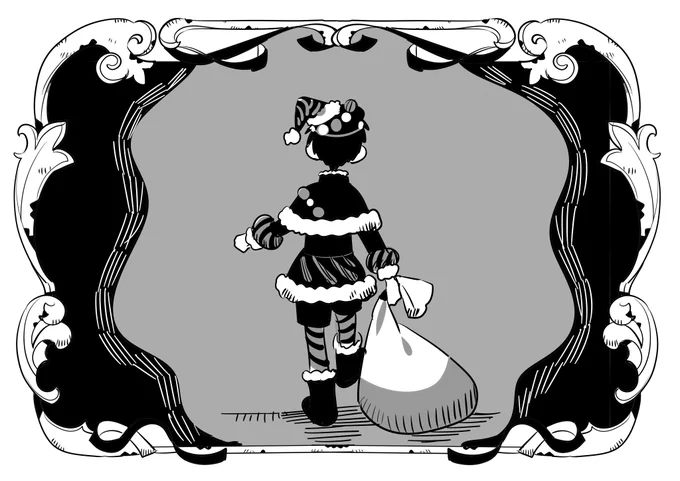 良い子には赤い服のサンタクロースから素敵なプレゼントが贈られる。
でも悪い子の所には黒い服のサンタクロースがやってきて、
怖ぁい目に遭っちゃうんだって--
#花子くんクリスマス2024 