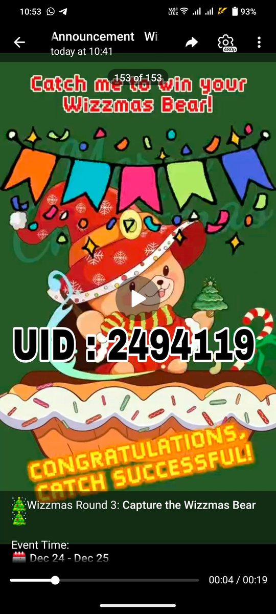 Caught you, Wizzmas Bear! Happy New Year to all the wizards! <a href="/WizzwoodsGame/">Wizzwoods</a>, #merrywizzmas

UID : 2494119