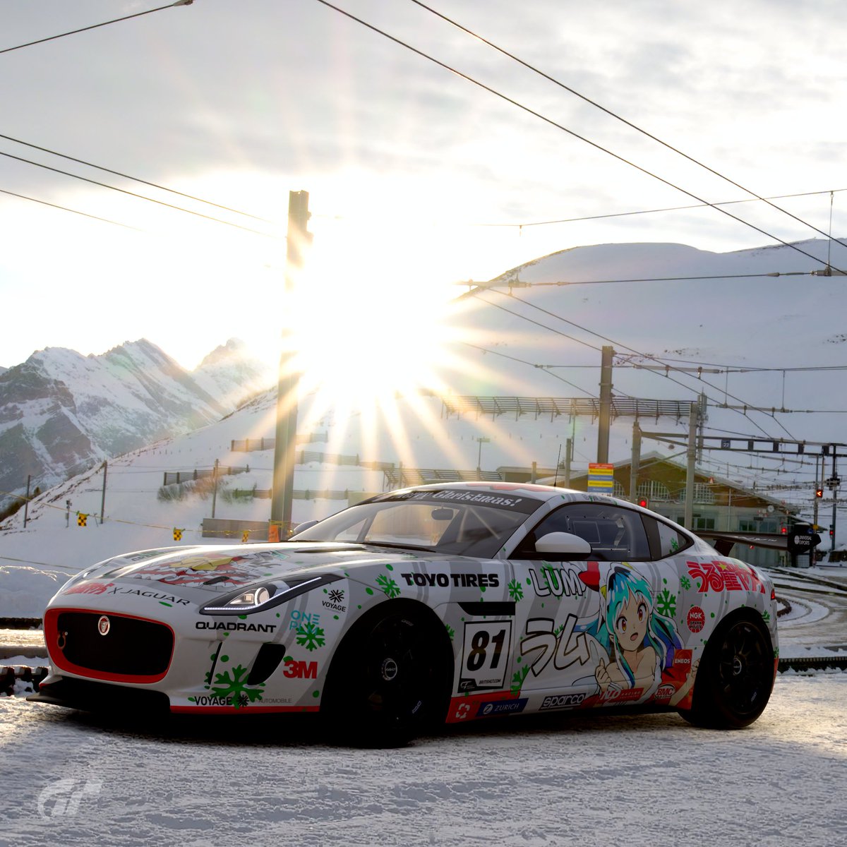 RoyalFranzYT's tweet photo. #GranTurismo #GranTurismo7 #GT7 #グランツーリスモシリーズ #グランツーリスモシリーズ7 #Jaguar #Jaaaaag #FType #SVR #FTypeSVR #JaguarFType #GT4 #RacingCar #ジャガー #Fタイプ #うる星やつら #ラム #UruseiYatsura #LumTheInvaderGirl #Lum #PrincessLum #痛車 #itasha https://t.co/jRARuQTVVj