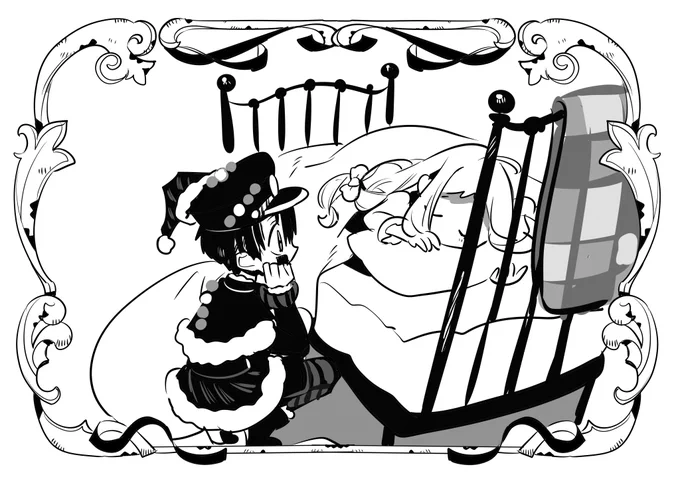 う～～ん……。
#花子くんクリスマス2024 