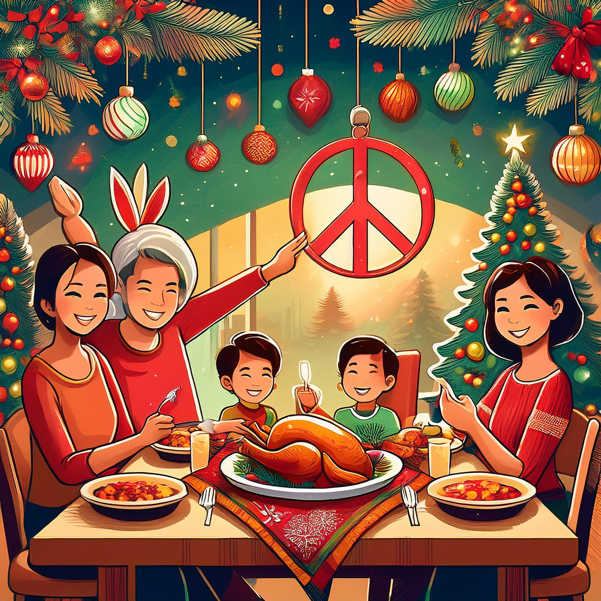 During the holidays, let us enjoy peace with our families. $NOWAR fam celebrates the coming of Jesus Christ.

May we all stay peacefully blessed.
Merry Christmas.