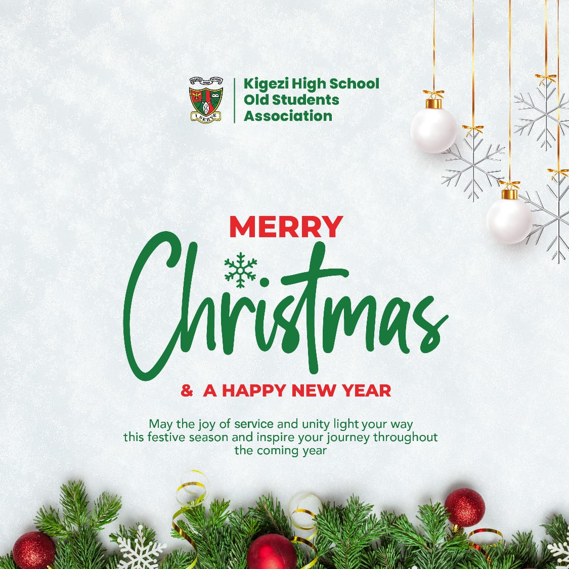 Seasonal Greetings from KHOSA!

We wish you the best this holiday season and beyond. 

Let us remain safe, healthy, hopeful and serving humanity in the Spirit of our motto.

I Serve