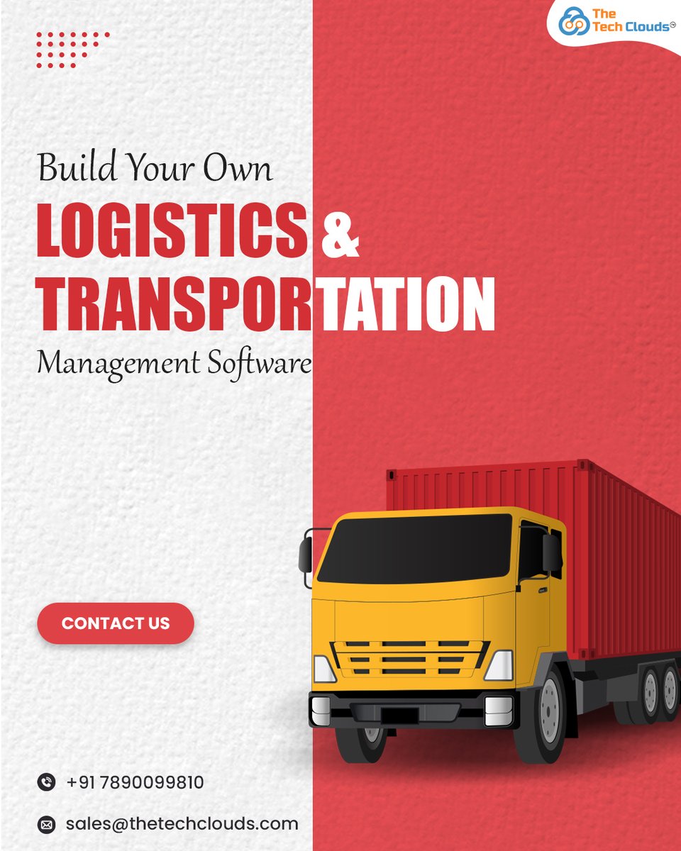 thetechclouds's tweet photo. 🚛 Streamline Your Logistics &amp; Transportation Business!

Take charge with custom-built management software. Enhance efficiency, reduce costs &amp; ensure seamless operations.

📞 +91 7890099810
📧 sales@thetechclouds.com
📍 Click Contact Us to get started!
#LogisticsSoftware https://t.co/YQ1IVcw0lF