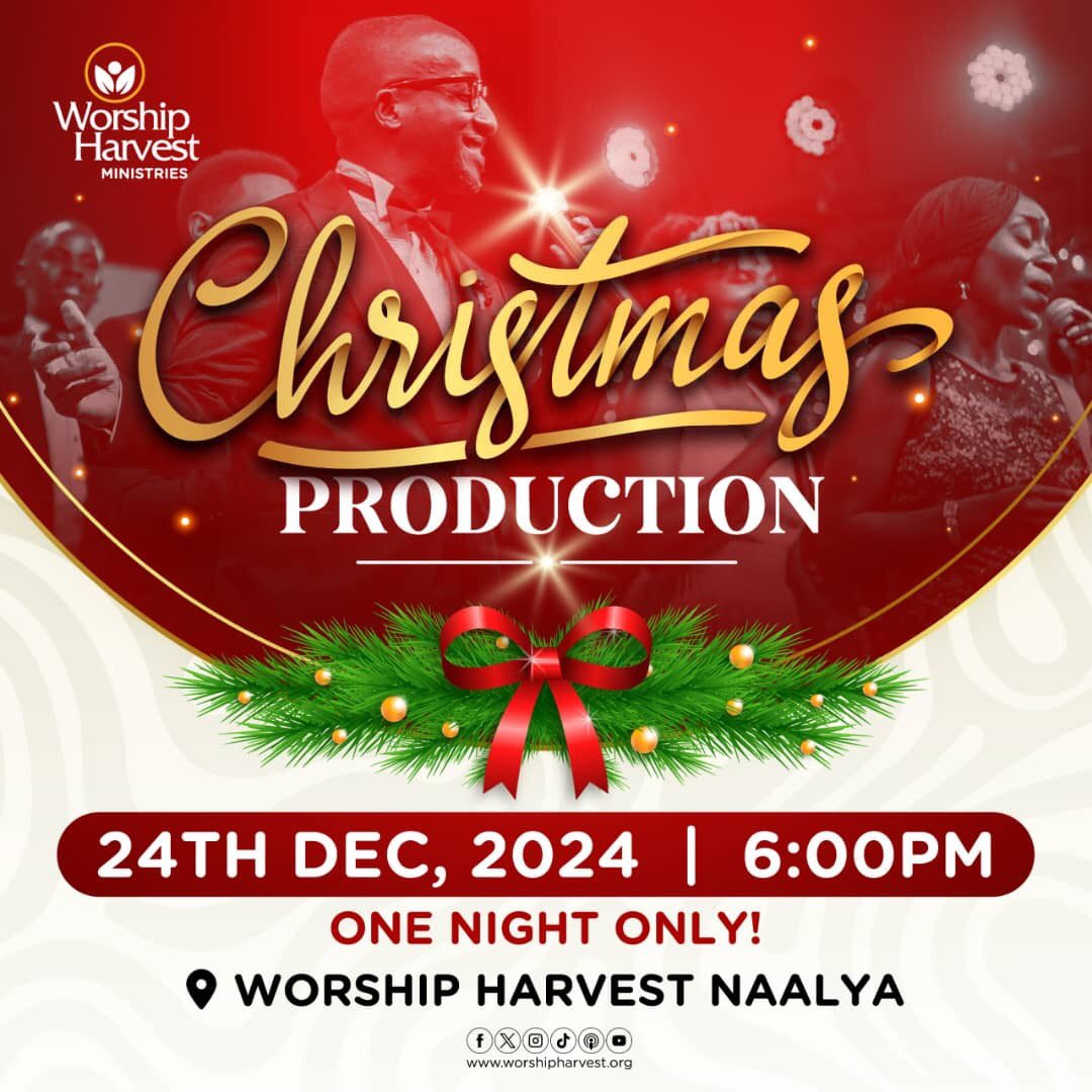Today is the day you've been waiting for, the *Christmas Production* 
💃🏻💃🏻💃🏻💃🏻💃🏻💃🏻💃🏻💃🏻

📌 *Gates open at 5PM, Worship Harvest Naalya*

#ChristmasProduction
#WorshipHarvest