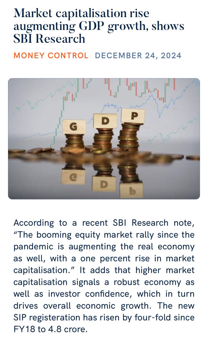 iamyash76's tweet photo. Market capitalisation rise augmenting GDP growth, shows SBI Research
 https://t.co/G110J802DM

via NaMo App https://t.co/NPSixhggxI