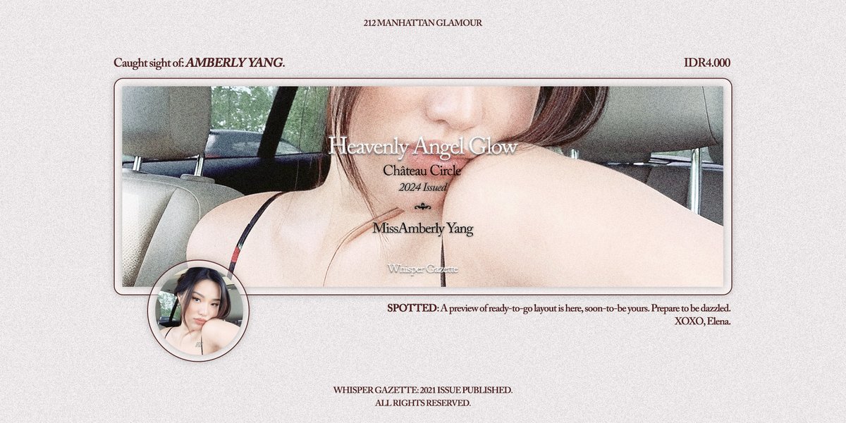 Decadence again! I have another four ready-to-go layout, priced at IDR4,000/each. Each purchase includes a free retext of each part. Knock my DM if you are interested, xo.  

#zonauang