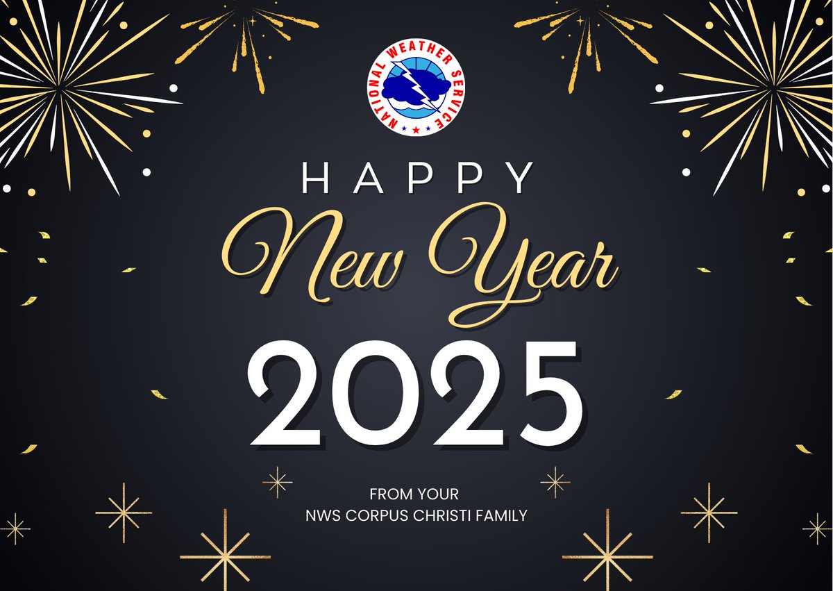 NWSCorpus's tweet photo. Wishing you all a wonderful new year filled with perfect weather and endless joy. https://t.co/J2bNdFX20v