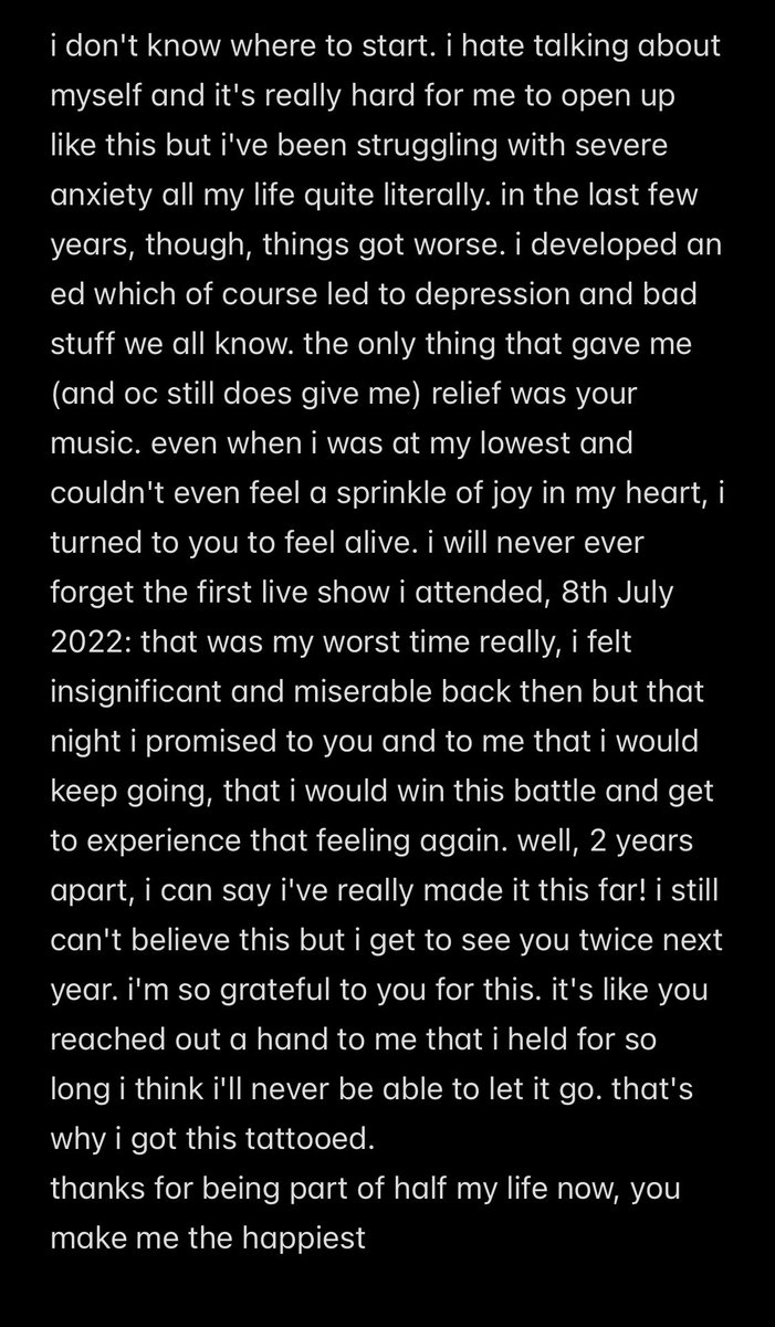 atastetest's tweet photo. turned 21 on the 7th of this month and finally got this tattooed. thanks for getting me this far, you were there for almost half my life now and i promise i'll "push on through" so we get to spend at least another half together |-/
@tylerrjoseph @joshuadun @twentyonepilots https://t.co/9iEjnMhD6r