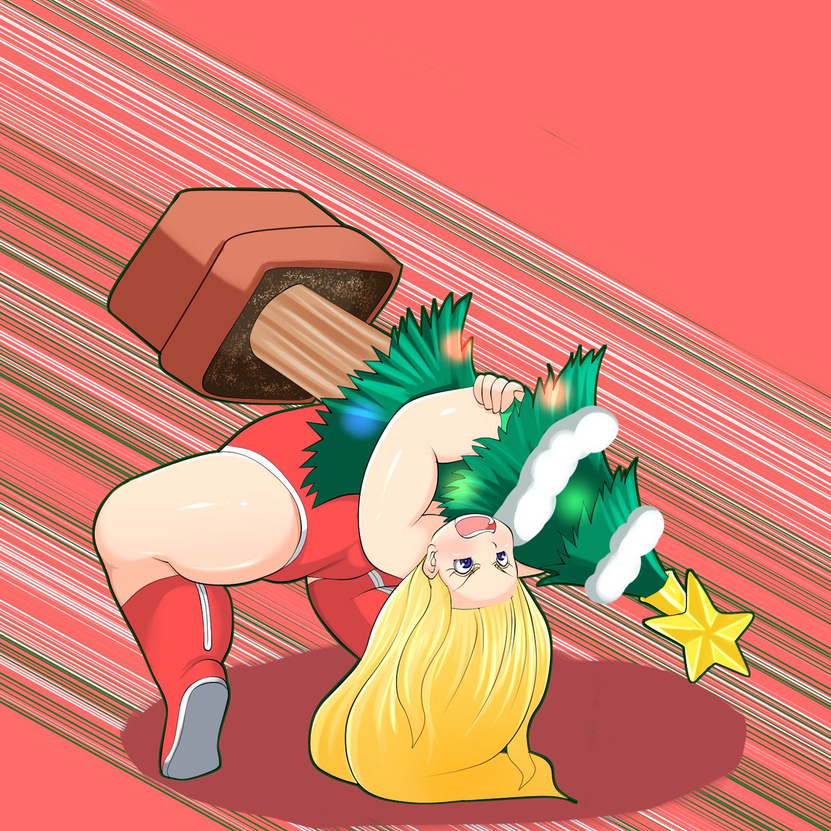 クリスマス絵を新しく描けなかった…… 