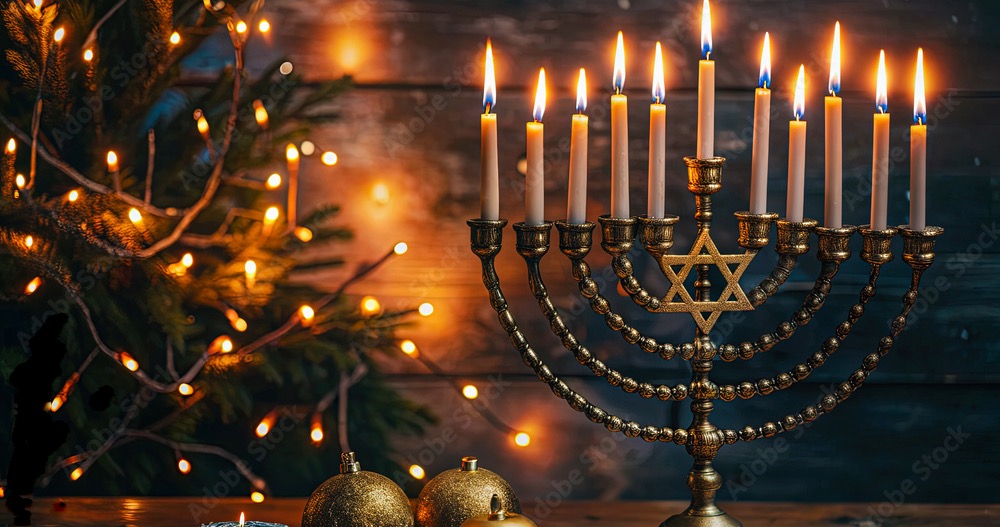 Woensdag valt het samen:
Voor iedereen fijne Hanuka en fijne Kerstmis