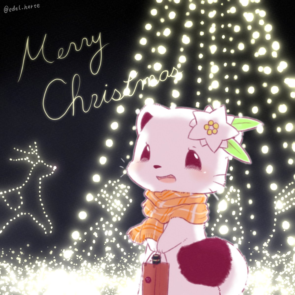 edel_herte's tweet photo. クリスマスですね！！　皆さま今年もお付き合いいただきありがとうございました　それではよいお年を！💫 https://t.co/34KfrG5Pwu