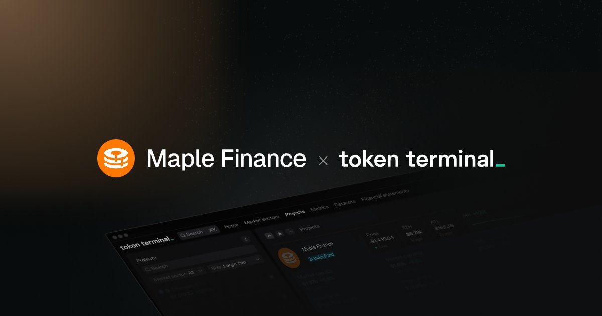 MapleCoinNews's tweet image. Maple Finance enters into a Data Partnership with Token Terminal

▪️ The project has raised $10m+ in venture capital from crypto-native fund

▪️ Now, with ~$250m in active loans, Maple Finance recognized the need for reliable, continuous, and data-driven stakeholder reporting