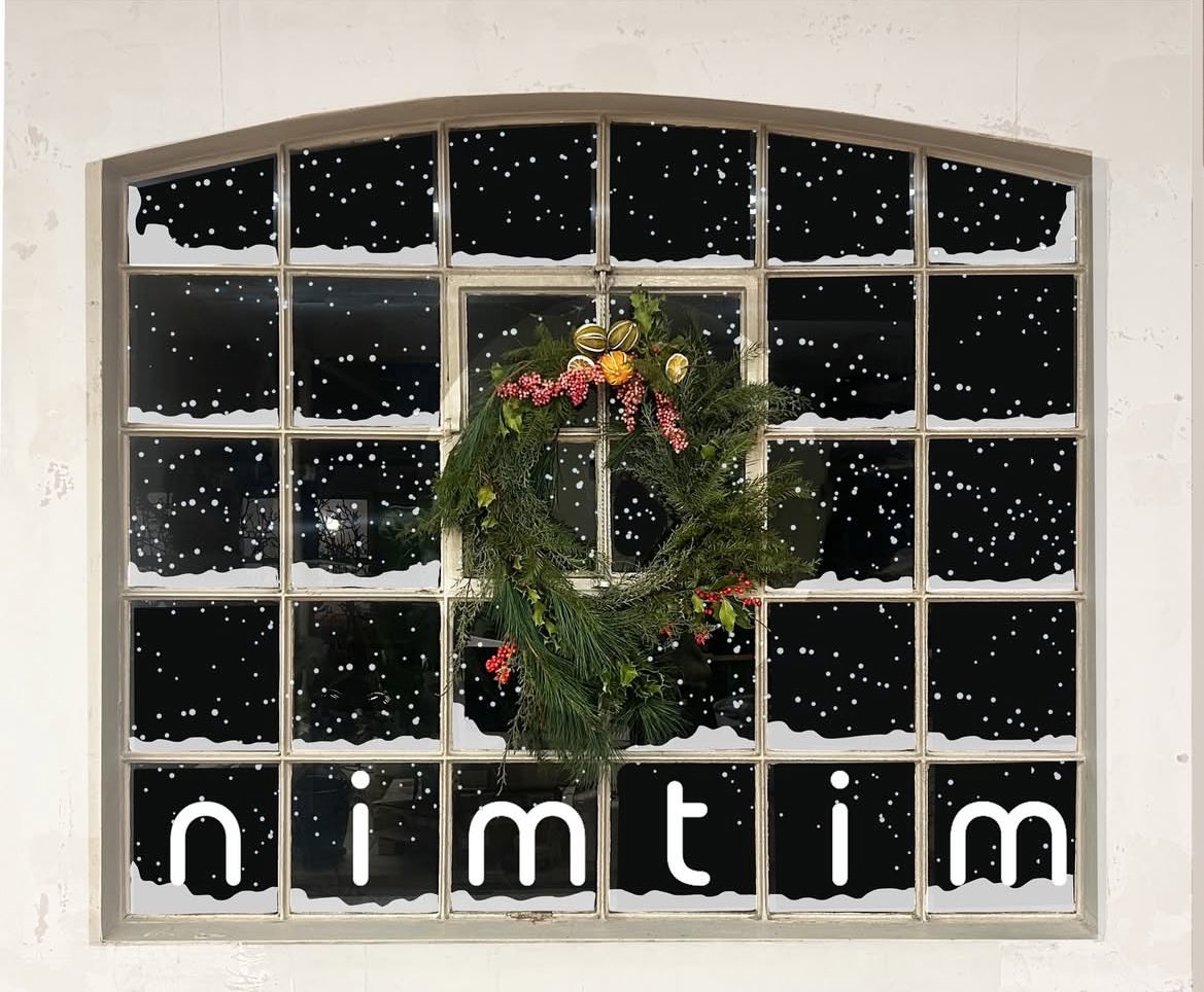 Made a Christmas wreath this year that featured on the nimtim Xmas card: