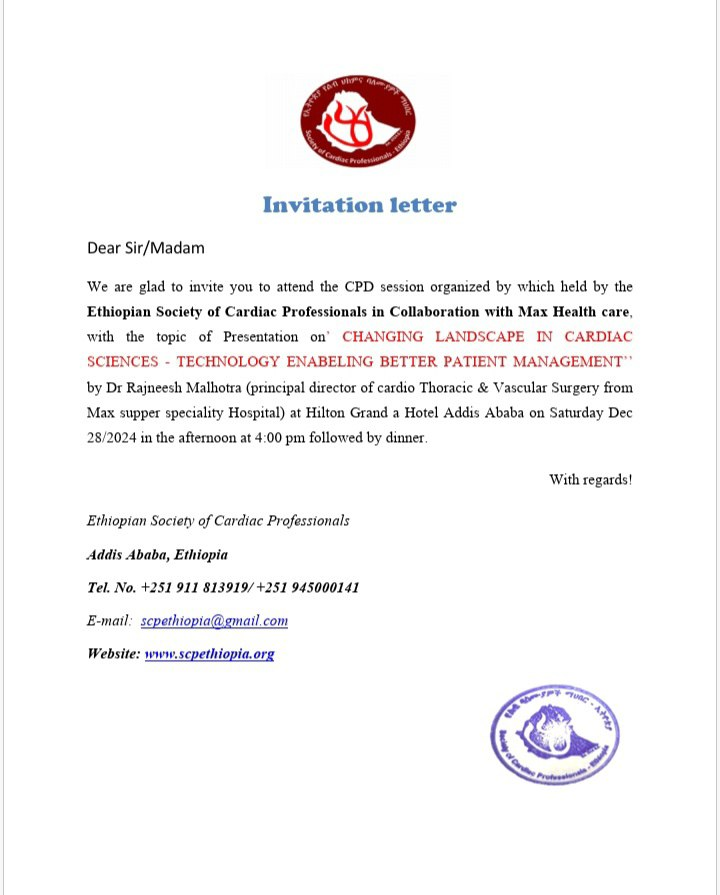 Ethiopian Society of Cardiac Professionals-ESCP (@scpethiopia) on Twitter photo 
