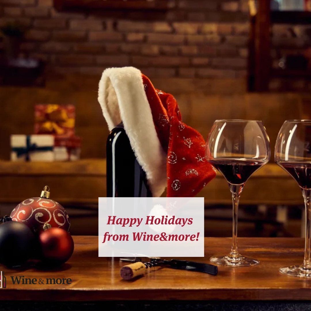 There’s something magical about sharing stories and laughter over a good glass of wine. 🍇❤️ From all of us at Wine&amp;more, we wish you a season filled with joy, warmth, and plenty of unforgettable moments.
Happy Holidays! 🎄🥂

#wineandmore #winelovers #croatianwine #happyholidays
