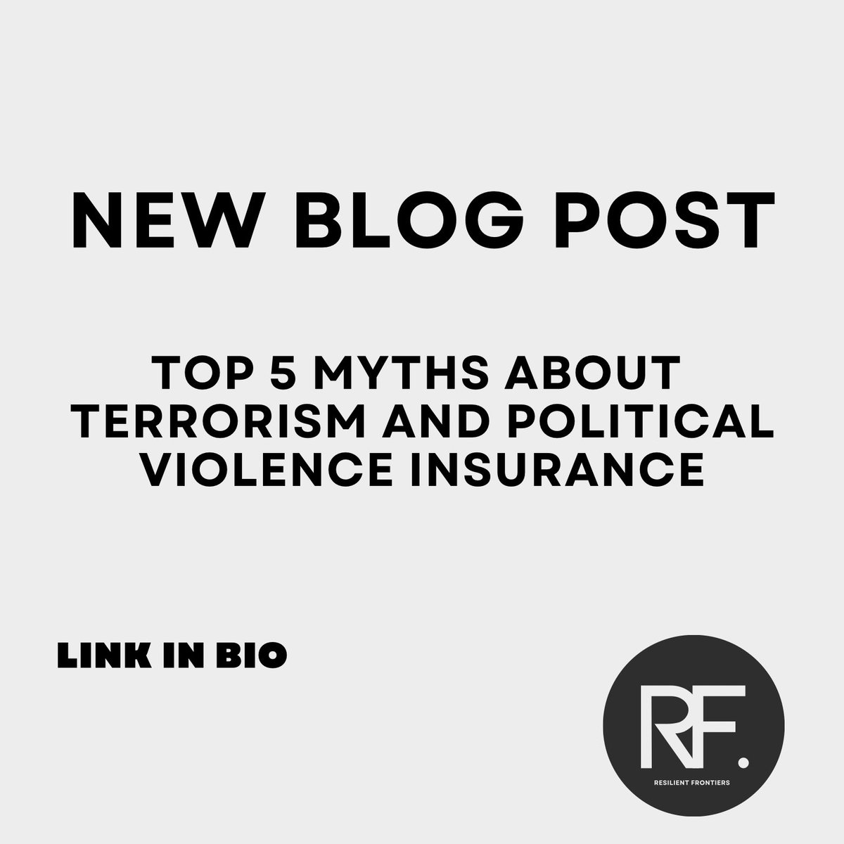 RslntFrontiers's tweet image. 💡 Think your business isn’t at risk of terrorism or political violence? Think again.

We’re debunking 5 myths about this critical insurance on Resilient Frontiers. Learn how to protect your business.

📖 blog link in bio

#ResilientFrontiers #TerrorismInsurance #RiskManagement