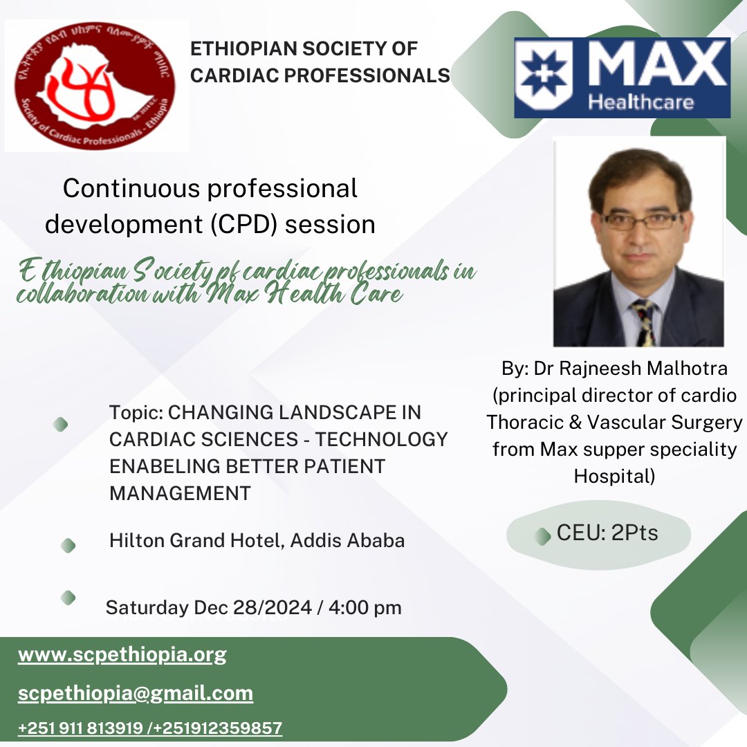 Ethiopian Society of Cardiac Professionals-ESCP (@scpethiopia) on Twitter photo 