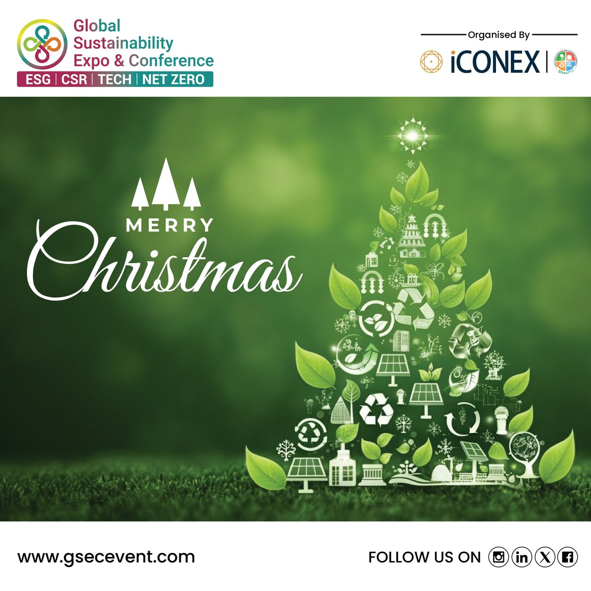 May the spirit of Christmas 🎄 bring you love, happiness, and peace to carry throughout the year. Merry Christmas to you and your loved ones! 🎄

#GSEC2024 #MerryChristmas #Christmas2024 #Christmas  #Festival #ESG #CSR #Tech #NetZero #iCONEXGlobal #Shespro