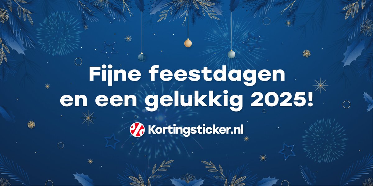 kortingsticker tweet picture