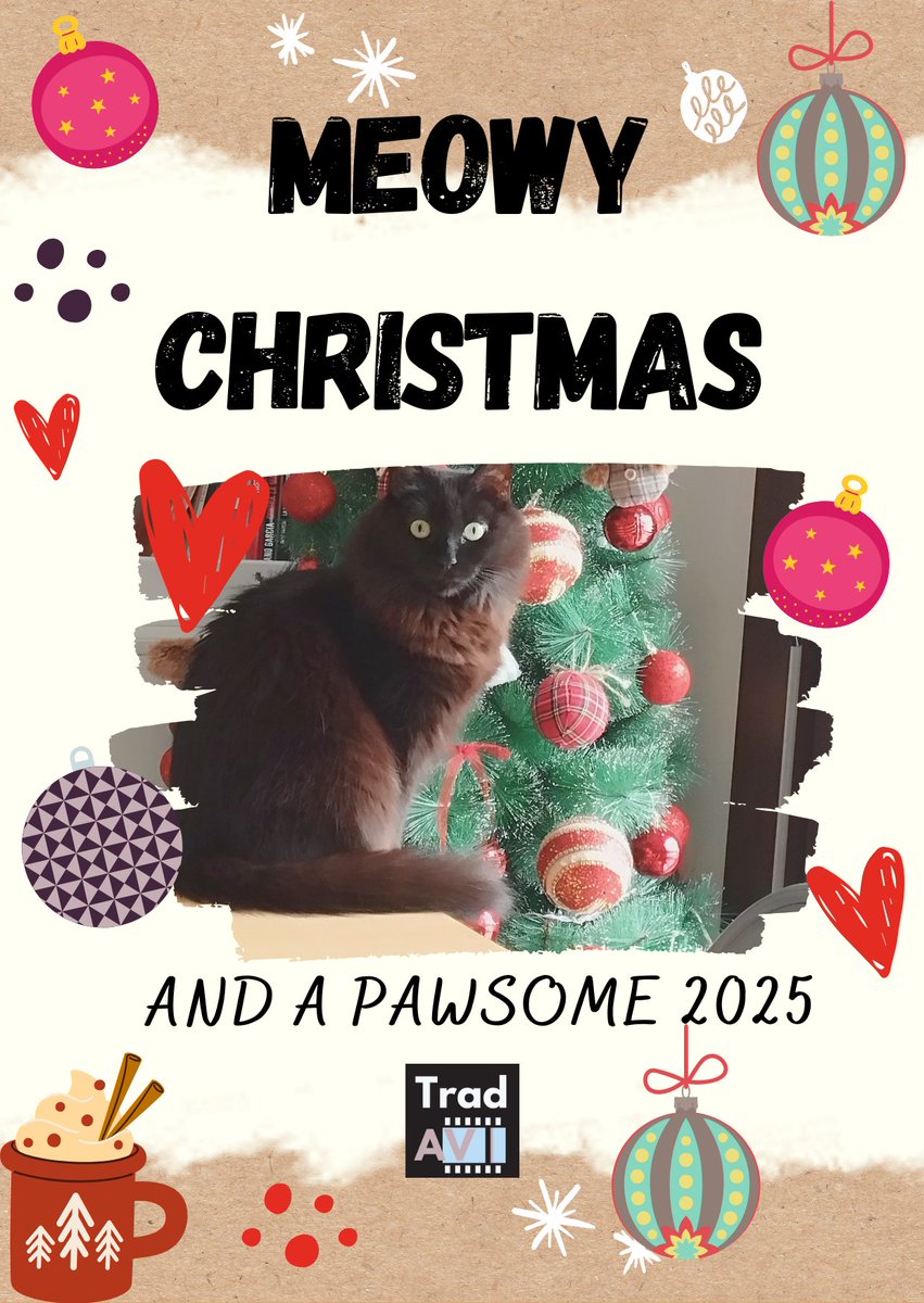 Nuestro pequeño "becario" os desea felices fiestas y muchos proyectos bonitos para 2025 🎁🎄