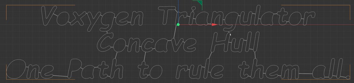Tools4D's tweet photo. Finding the one True path does not have to be hard.
The Voxygen Triangulator is capable of generator concave hull on geometry, which gives you a single true path through a maze of polygons.
#c4d #cinema4d #voxygen #demearth
Also check out my Trim Spline solution (in the next DEM Earth update). It is only about a million times faster than the recent node based variant we got. Sometimes a highly specialized solution is so much better at doing one thing, really well...