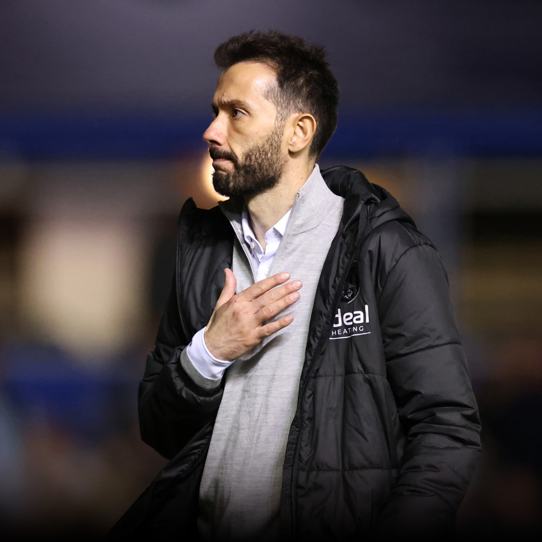 Betfred's tweet photo. In the 146-year history of West Bromwich Albion Football Club, 27 men have managed 60 or more matches. Carlos Corberán has the best win rate (49.35%) of them all.   

Did an unbelievable job in tough circumstances. 🫡   

#WBA | #EFL https://t.co/aF30T2VxBI