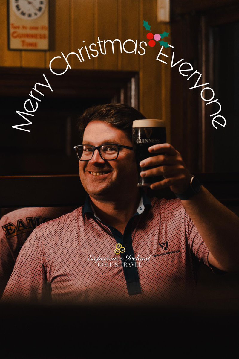 Experience Ireland (@eigtravel) on Twitter photo Sláinte for a very Merry Christmas from everyone at Experience Ireland and all the best for a Happy, Healthy & Golf Filled 2025!!
#MerryChristmas Sláinte for a very Merry Christmas from everyone at Experience Ireland and all the best for a Happy, Healthy & Golf Filled 2025!!
#MerryChristmas