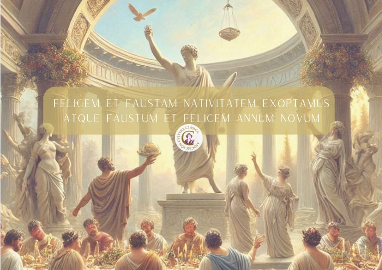 CulturaClasicaC's tweet photo. Felicem et Faustam Nativitatem exoptamus atque Faustum et Felicem Annum Novum! 
Gracias a todos por estar con nosotros un año más luchando por el presente y el futuro de las clásicas 🎉 https://t.co/FH2khiXfi8