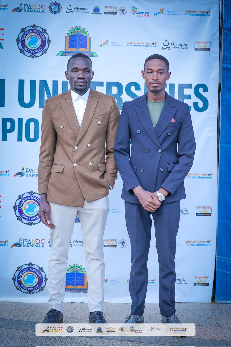 Kyambogo University Debate Society (@kyudebate) on Twitter photo We would like to congratulate the two faces behind @PAUDC2024 for their election to the <a href="/PAUDC_Council/">PAUDC COUNCIL</a>
Congratulations <a href="/shabil_wabwiire/">Wabwiire Shabil Ojambo</a> as Chair & <a href="/realsaviour1/">Saviour Arinda (B)</a> as Director of Finance. Well deserved👑🎉 We would like to congratulate the two faces behind @PAUDC2024 for their election to the <a href="/PAUDC_Council/">PAUDC COUNCIL</a>
Congratulations <a href="/shabil_wabwiire/">Wabwiire Shabil Ojambo</a> as Chair & <a href="/realsaviour1/">Saviour Arinda (B)</a> as Director of Finance. Well deserved👑🎉