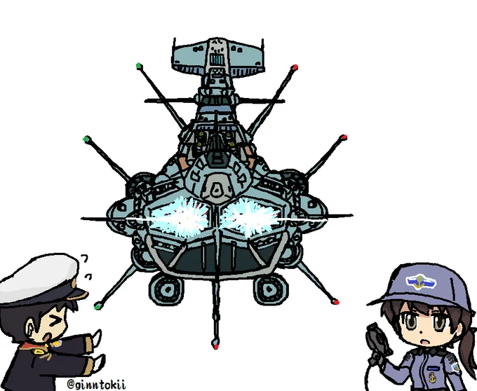 【架空・仮想】12月24日20時頃、日本上空で試験航海中のカガより赤と白の正体不明の飛行物体と遭遇警告信号に応答なく停船を命じるもこれを無視その後光の帯を引きつつ亜光速にて飛行し見失うとの連絡あり… 