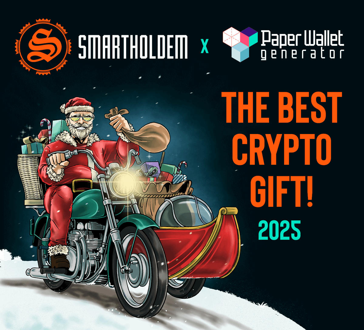 🎄Share the Cheer with SmartHoldem #100xgem 💎 🎅Start the New Year with a gift that truly keeps on giving! 
😊 Introduce your loved ones to crypto with a personalized paper wallet featuring  #SmartHoldem $STH! 
🎁 How to Gift? 🎁 👇
1. Create a wallet using