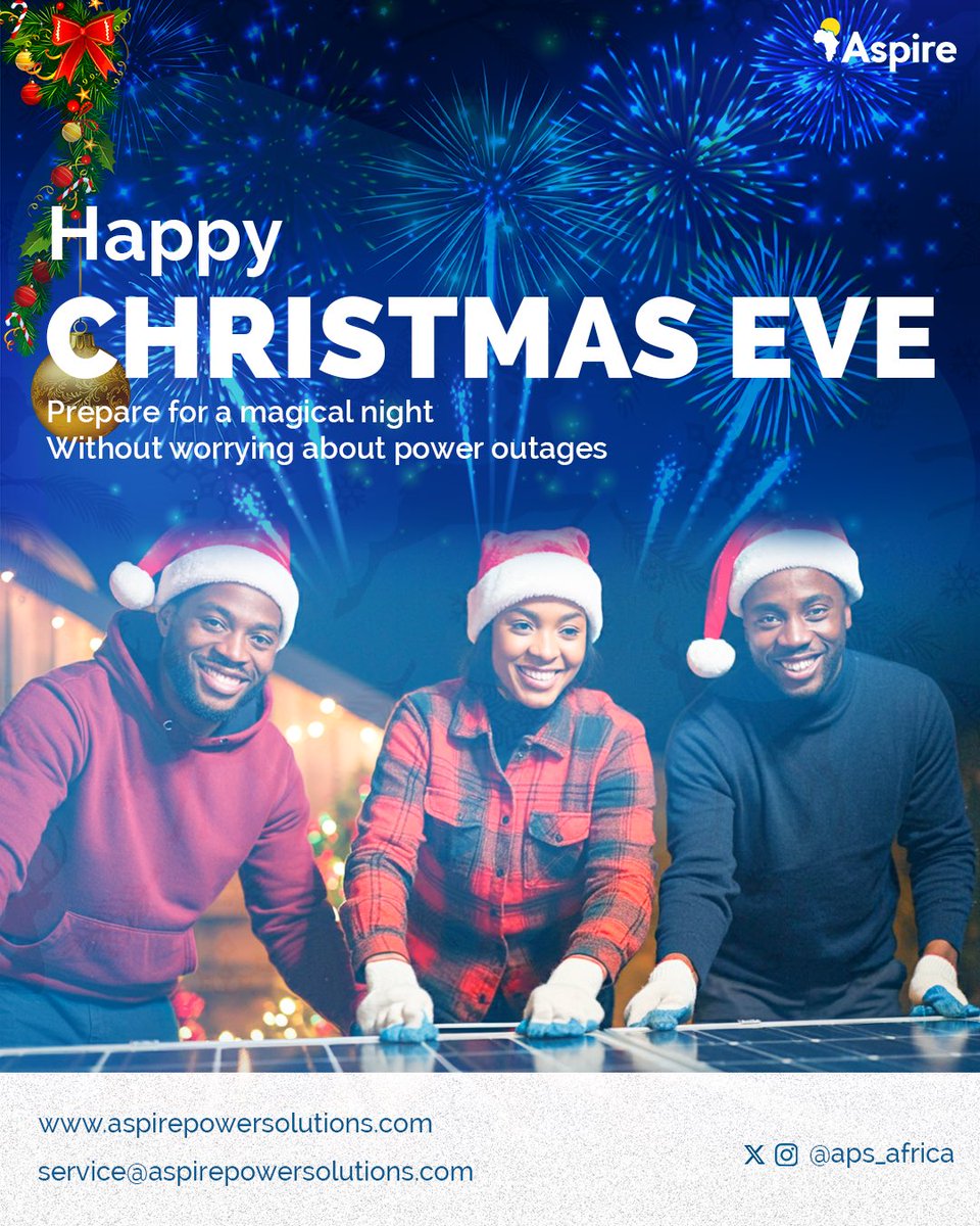 Who needs candles or awkward small talk in the dark when your celebrations can shine bright? This festive season , let Aspire kick power outages out of the party because the only thing going down should be your last glass of champagne! 

Click to start! zfrmz.com/fAPk4Wj9AG6q8O…