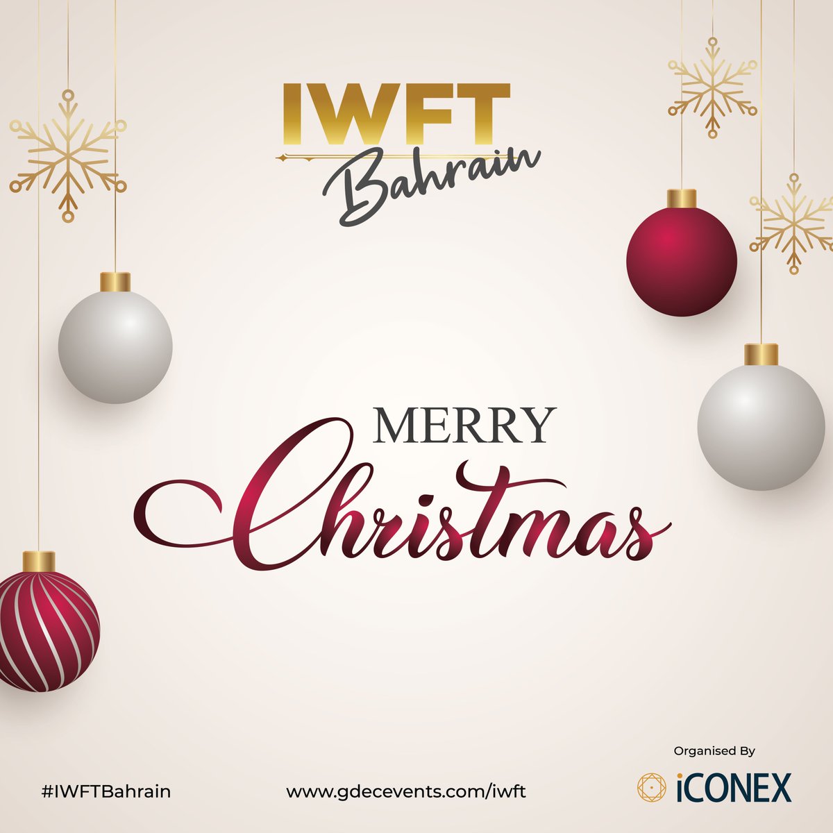 iwftevent's tweet photo. 🎅❄️ Merry Christmas! May your days be merry and bright, and may the beauty of this season fill your life with warmth and joy. 🎁

#MerryChristmas #Christmas #Christmas2024  #IWFTBahrain #Weddings #film #iCONEXGlobal https://t.co/3rI4DwUTjE
