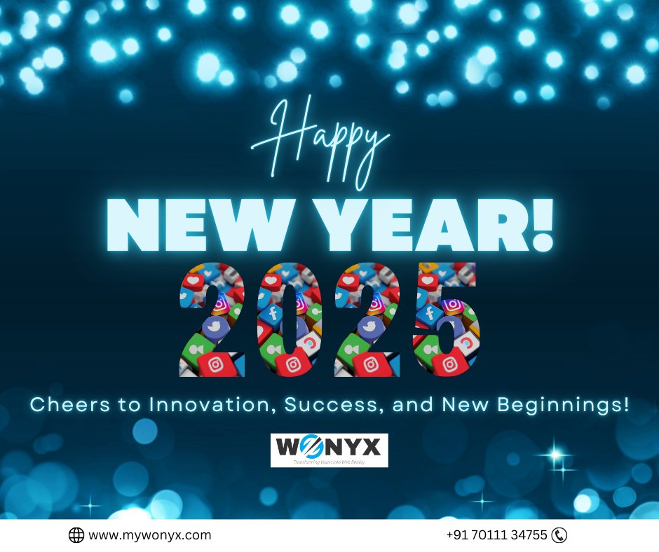 WonyxItsolution's tweet image. As we welcome 2025, the team at Wonyx IT Solutions wants to express our heartfelt gratitude to our amazing clients and partners.  Happy New Year from all of us at Wonyx IT Solutions! Cheers to innovation, growth, and a thriving digital future. 
#HappyNewYear #WonyxITSolutions