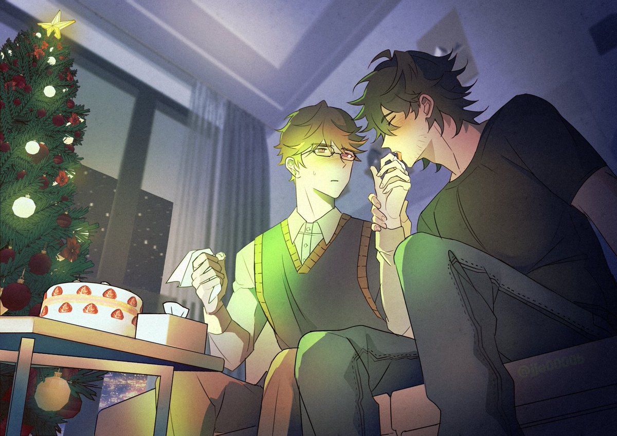 fox짓하는 연상을 보는 연하의 마음이란...🫠🎄
#아키진 #章陣