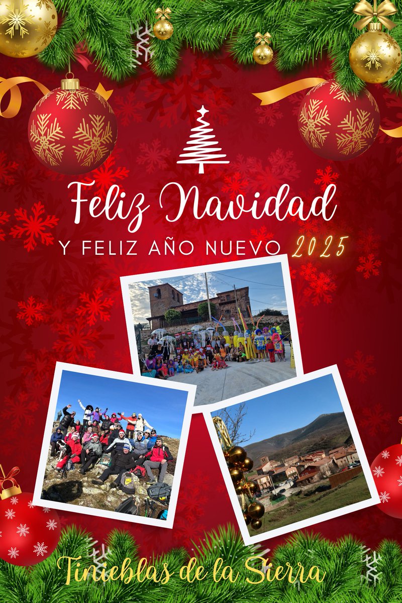 Amigas y amigos de X (para nosotros siempre Twitter)
Desearos unas Felices Fiestas de  Navidad y que en el 2025, aparte de traernos salud, trabajo y prosperidad, que nos siga trayendo momentos de amistad y buenos rollos.
Felices Fiestas 🎄
<a href="/Burgosenelmundo/">Burgos en el mundo</a> <a href="/tomeandres/">Andrés Tomé</a> <a href="/bruCamCir/">Bruno</a>