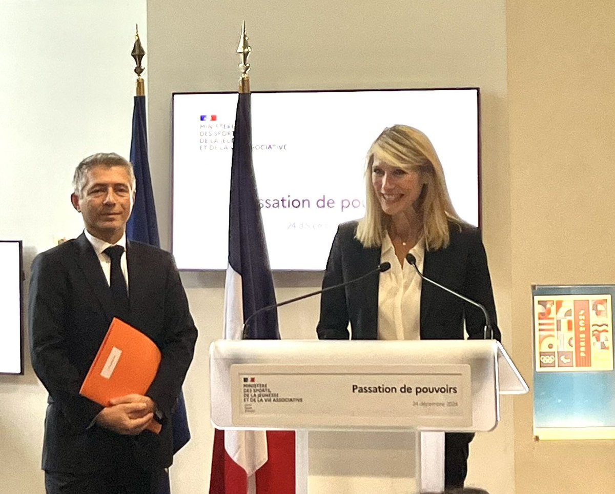L’Agence nationale du Sport tient à adresser toutes ses félicitations à <a href="/MarieBarsacq/">marie barsacq</a> pour sa nomination comme Ministre des Sports, de la Jeunesse et de la Vie associative, et à saluer l’action de <a href="/GilAverous/">Gil Avérous</a>.