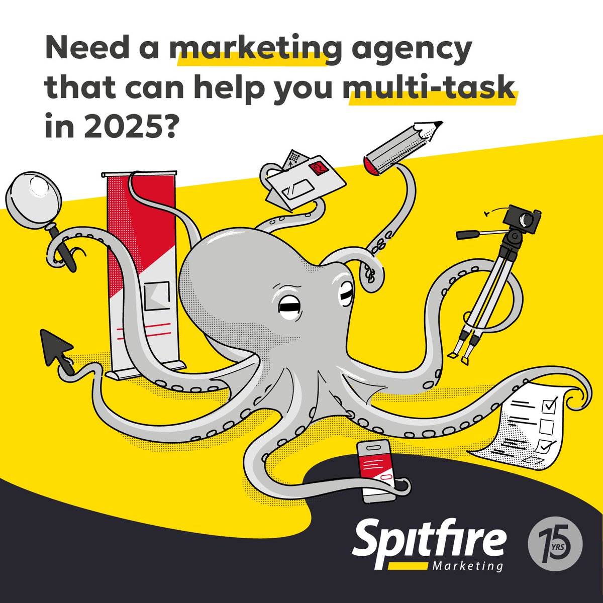 SpitfireMkt's tweet photo. Want to achieve all your goals in 2025? You just need to reach out to a full-service agency.

We'll step in and work to exacting standards and strict deadlines alongside your marketing team.

Let's discuss your goals in 2025.

https://t.co/H6ywPVGtaR https://t.co/NCgiEUtEp8