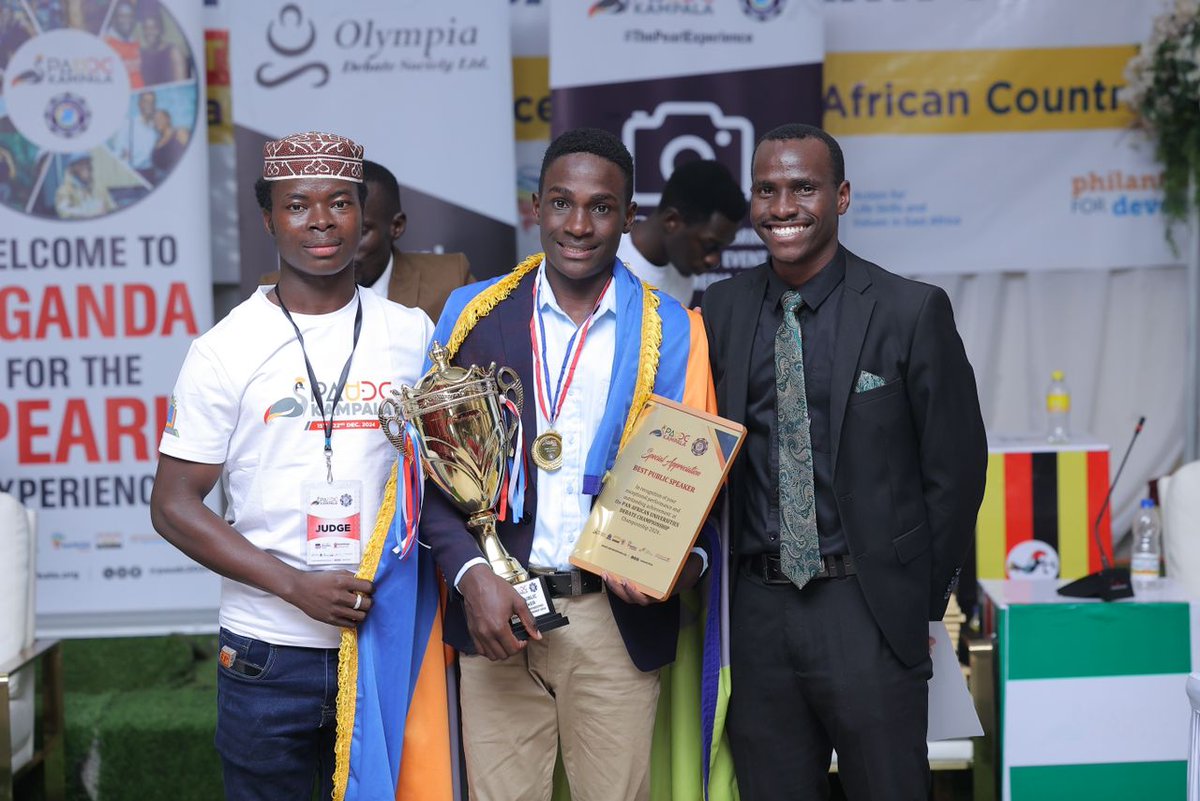 Kyambogo University Debate Society (@kyudebate) on Twitter photo Dear Prof, the KYU debate society has a Christmas gift for you.For trusting & supporting us,we delivered on our promise for @PAUDC2024, <a href="/kyambogou/">KYAMBOGO UNIVERSITY</a> through @Churchill_Jay1 are the African winners of Public Speech.
Our president,<a href="/realsaviour1/">Saviour Arinda (B)</a> was also elected to the <a href="/PAUDC_Council/">PAUDC COUNCIL</a> Dear Prof, the KYU debate society has a Christmas gift for you.For trusting & supporting us,we delivered on our promise for @PAUDC2024, <a href="/kyambogou/">KYAMBOGO UNIVERSITY</a> through @Churchill_Jay1 are the African winners of Public Speech.
Our president,<a href="/realsaviour1/">Saviour Arinda (B)</a> was also elected to the <a href="/PAUDC_Council/">PAUDC COUNCIL</a>